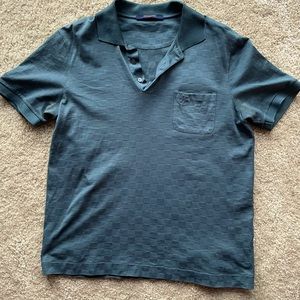 Louis Vuitton Monogram Logo Cotton Polo Shirt